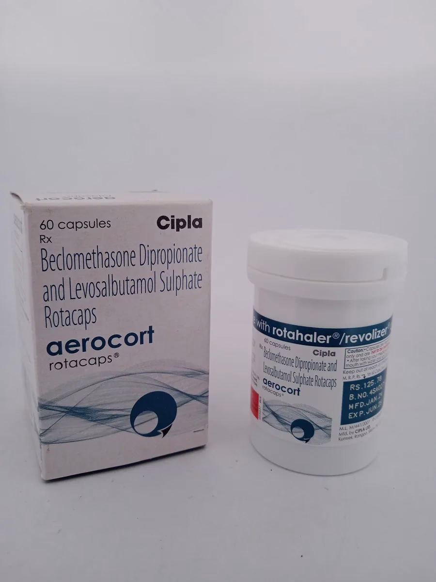 AEROCORT ROTACAPS - 1 BOTTLE OF 60 CAPSULE - Image 2