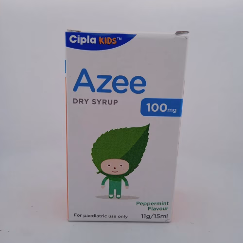 AZEE DRY SYRUP PEPPERMINT FLAVOUR 100 MG - 1 BOTTLE OF 11g/15ML