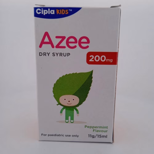 AZEE DRY SYRUP PEPPERMINT FLAVOUR 200 MG - 1 BOTTLE OF 11g/15ML