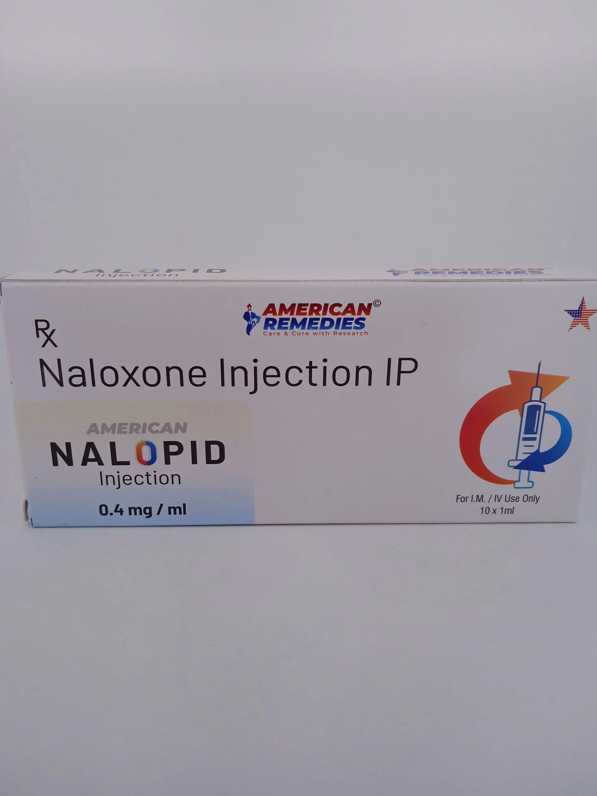 AMERICAN NALOPID INJECTION 0.4MG/ML - 10 AMPOULES OF 1ML