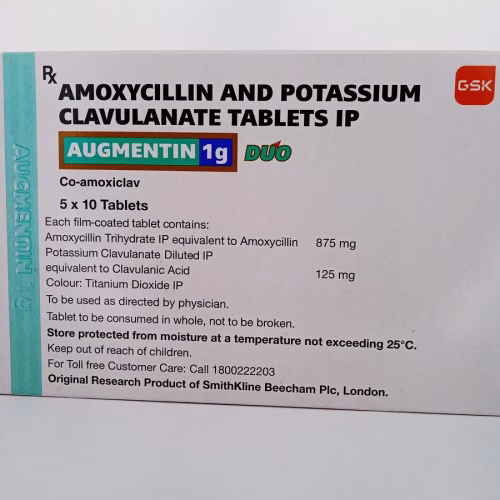 AUGMENTIN 1 G DUO - 10 TABLETS