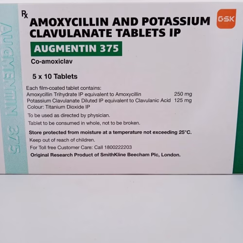 AUGMENTIN 375 MG - 10 TABLETS