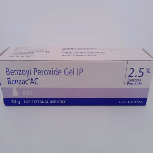 BENZAC AC 2.5% GEL - 1 TUBE OF 30gm