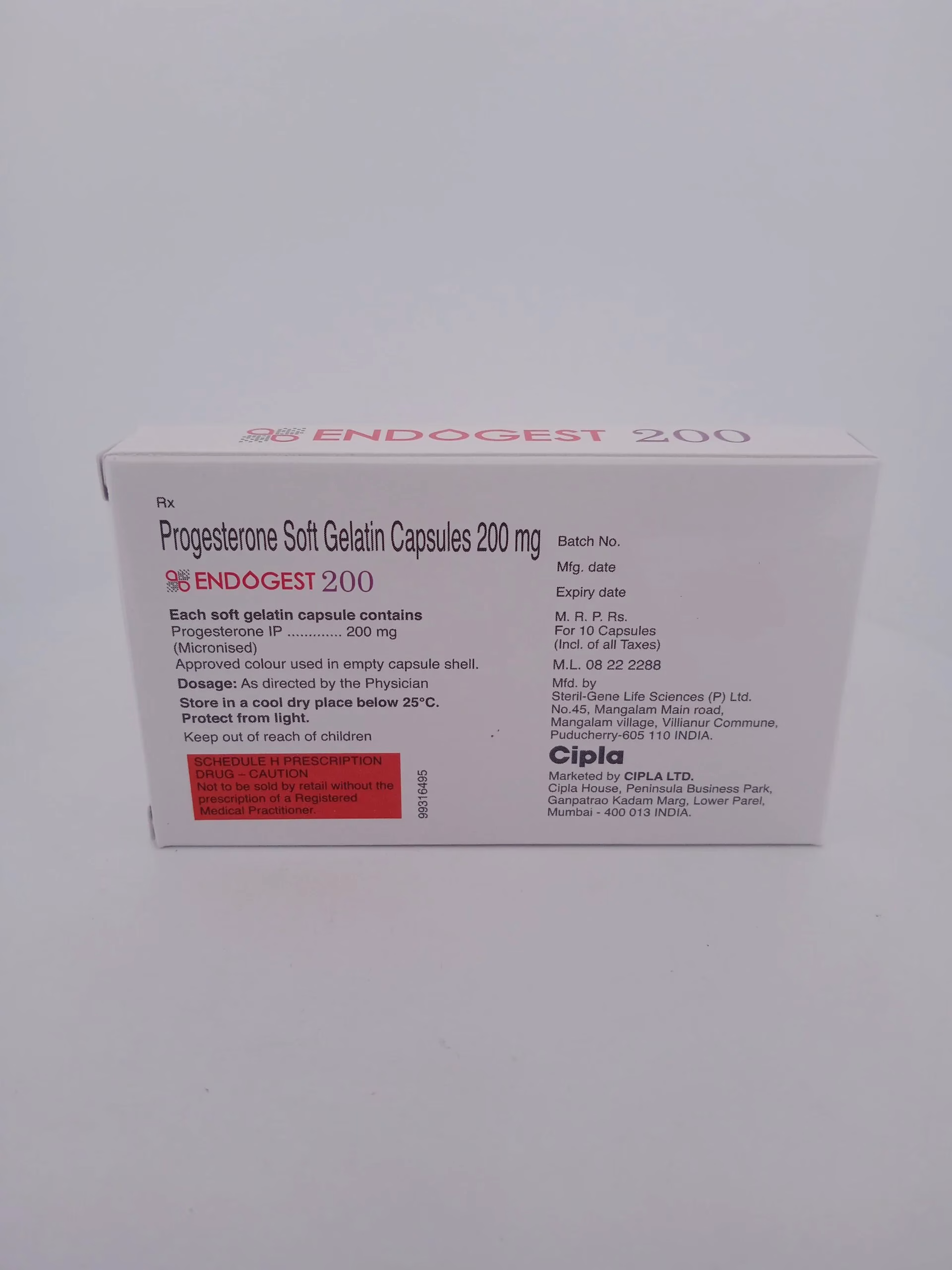 ENDOGEST 200 MG - 10 CAPSULES - Image 4
