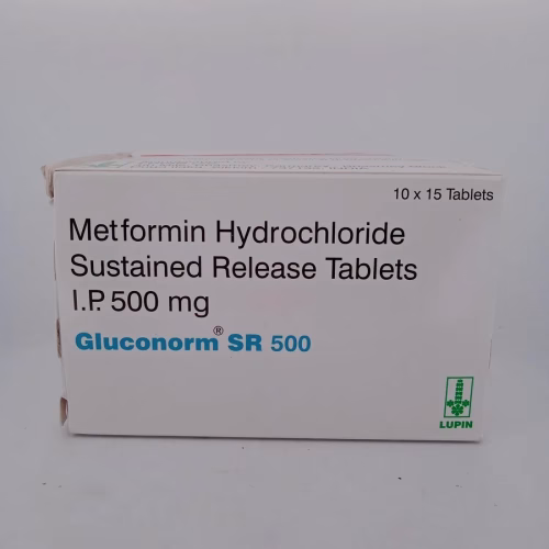 GLUCONORM SR 500 MG - 15 TABLETS