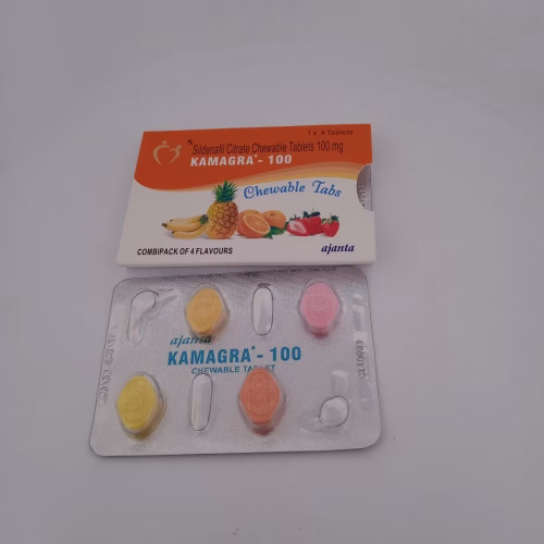 KAMAGRA 100 MG (PINEAPPLE) - 4 CHEWABLE TABLET