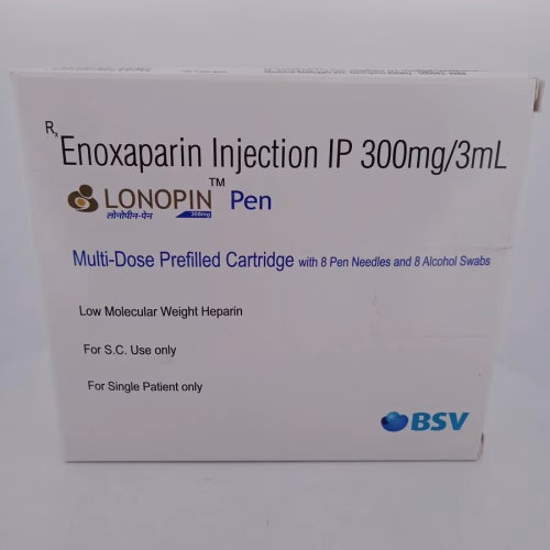 LONOPIN PEN - 1 PEN WITH 8 NEEDLES AND 8 ALCOHOL SWABS