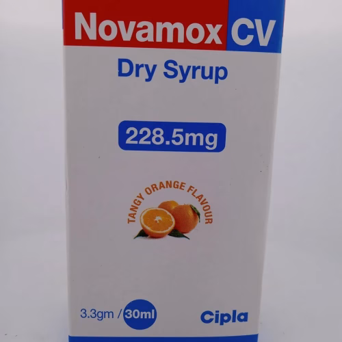 NOVAMOX CV DRY SYRUP 228.5 MG - 1 BOTTLE OF 3.3g/30ML
