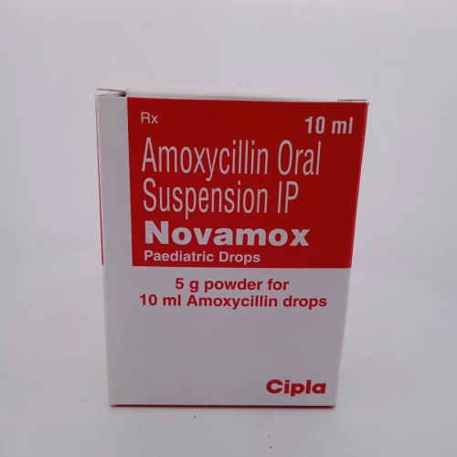 NOVAMOX PAEDIATRIC DROPS 100 MG - 1 BOTTLE OF 10ML