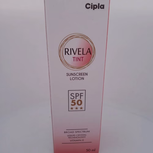 RIVELA TINT SUNSCREEN LOTION - 1 BOTTLE OF 50ML