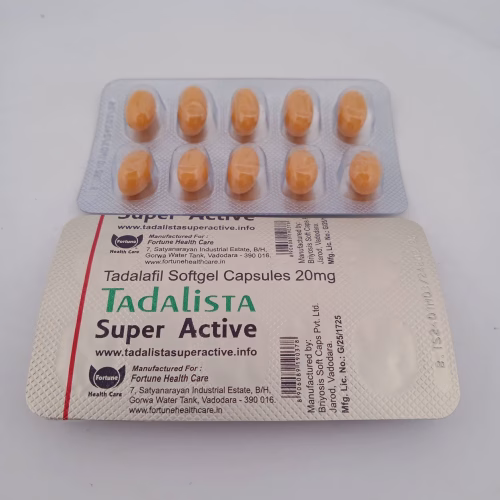 TADALISTA SUPER ACTIVE 20 MG - 10 CAPSULES