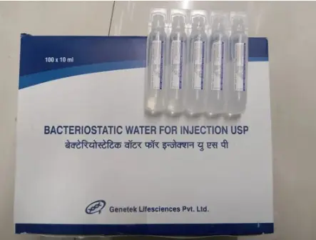 Bacteriostatic water vials 1 mil 10 vials